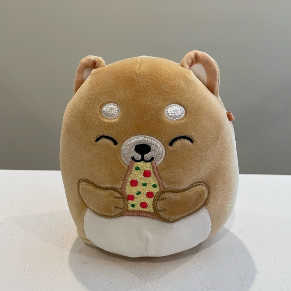 ⚡️NWOT 5” Angie the Shiba Inu Dog Eating Pizza Squishmallow